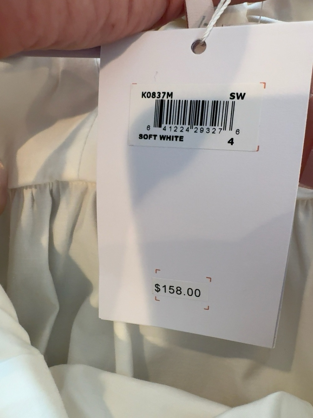 Gal Meets Glam White Tiered Bow Back dress NWT size 4 - Picture 5 of 6